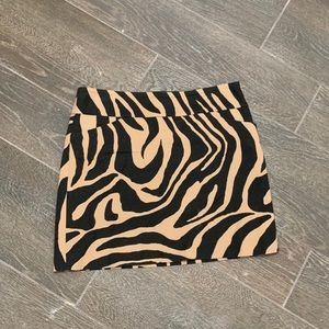 LOFT Tan Zebra Skirt 6